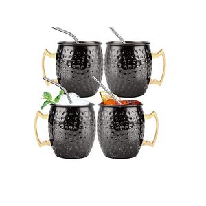 Mug à café en cuivre martelé avec poignée en laiton, qualité supérieure, couleur argent, mug à boire pour la cuisine - Product Image 4