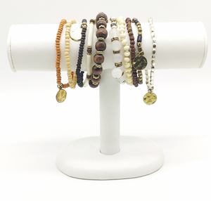 Pulsera de cuentas artísticas versión coreana al por mayor para mujer dulce ajustable chapado en oro rosa perla de moda piedra principal regalo - Product Image 5