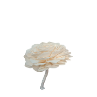 Fleurs en bois Sola avec diffuseur d'huile à mèche en coton Style de conception Ins pour les décorations de mariage à la maison Arty