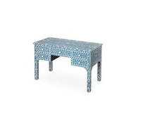 Table d'appoint en os de chameau de qualité supérieure, meubles en incrustation antique, table de salle à manger de luxe moderne pour chambre à coucher
