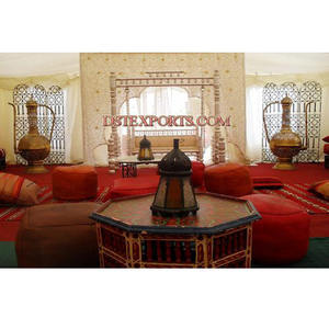 Mehandi-escenario de boda real India Mehandi, escenario, configuración asiática, Mehandi, reunión nocturna - Product Image 1