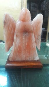 Lampe à sel d'ange luxueux, avec salière himayen rose, nouvelle collection - Product Image 4