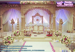 Mandril de boda tallado en fibra, diseño excelente de Malasia, para boda, Indio del Sur, diseño de Mandala - Product Image 3