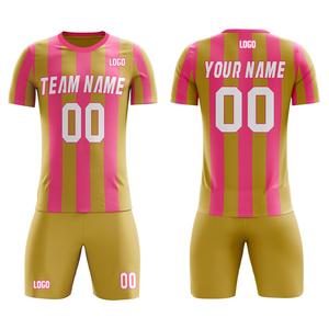 100% Polyester Fabric Cheap Full Sublimation Soccer Uniform Wears Customization Logo Soccer Jersey For Men - Product Image 2