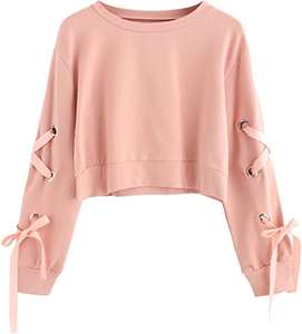 New <b>Women's</b> Winter Embroidered Streetwear Casual <b>Long</b> Sleeve Pullover Crew Neck 100% Cotton <b>Hoodie</b> - Product Image 1