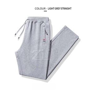 Custom Design Men's Plus Size Sport Sweatpants Lightweight Windproof Cotton Unique Casual Style with Loose Fit and Mid Waist - Product Image 2