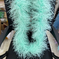 Plume d'autruche blanche en gros pour décorations de costumes bouclés, fausse plume d'autruche