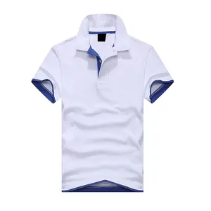 Camisetas de golf personalizadas para hombre, polos de algodón 100%, camisetas de Polp personalizadas con estampado en blanco, camisetas informales de punto 100% algodón/100% poliéster