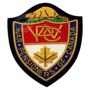 Nuevas insignias clásicas de Blazer de alambre de lingotes Oro OEM con insignia bordada de alambre de lingotes - Product Image 1