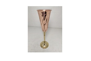 Copas de cobre de lujo para boda, copas de vino bañadas en cobre - Product Image 2