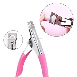 Pink Trimmer Artificial Nail Kit Nails Cutting Manicure Pedicure Tool Royal Tweezer Pink Red Smart Silver