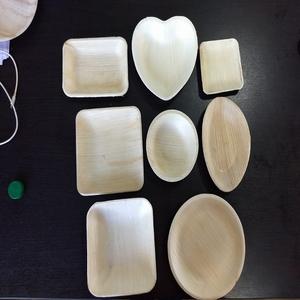 Kit de suministros para fiestas de bambú natural y orgánico 100%, platos y cuencos desechables de hoja de palma Areca - Product Image 5