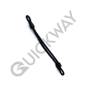 Cordon de bouchon de fil d'argent uniforme de cérémonie chapeau d'officier sangle cordon de tibia personnalisé noir 2024 - Product Image 1