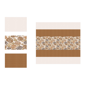 กระเบื้องเซรามิคเคลือบผนังสีน้ำตาลทรงกลม300x450mm - Product Image 1