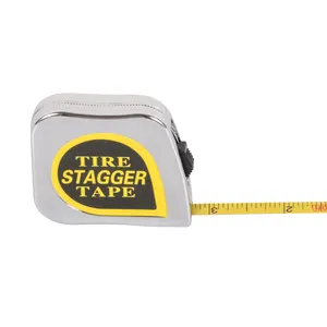 Universelle multifunktion ale magnetische Rückseite Silber Farbe Reifen Stapler Tape Measure Sprint Autoteile