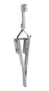 เครื่องมือผ่าตัดทางการแพทย์ กรีสฮาเบอร์ สปริงรีทรัคเตอร์ 8.5 ซม. แบบครอสแอคชั่น ปลายงอ สแตนเลส ใช้ด้วยมือ ได้รับการรับรองมาตรฐาน CE สำหรับการใช้งานทั่วไป - Product Image 3