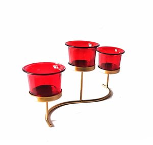 Portavelas de hierro de alta calidad, soporte de luz de té con taza de vidrio, precio al por mayor - Product Image 1