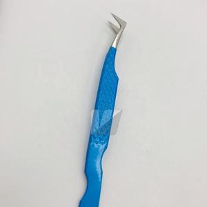 แหนบขนตาปลอมสีน้ำเงินทนทานมีโลโก้แบบปลายแหลมปรับแต่งได้ตามต้องการ - Product Image 6