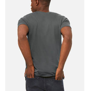 เสื้อยืดคอกลมแขนสั้นสำหรับทั้งชายและหญิงเสื้อยืดผ้าแคนวาส3005สีชาร์โคลเสื้อยืดพิมพ์โลโก้ได้ตามต้องการ - Product Image 4