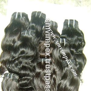 Bonne usine morceaux de cheveux brésiliens naturels de qualité supérieure extensions de cheveux crus alignés de cuticules naturelles vierges non transformées - Product Image 3