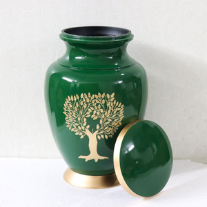 Urna Funeraria para Cenizas Humanas de Estilo Americano con Árbol Verde Grabado, Ecológica y Personalizable, Aplicación PET - Product Image 5