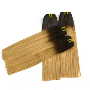 Gold Color Human Hair Extension 100% Vietnamese Human Hair Full Cuticle Aligned Remy Hair Wholesale Price
