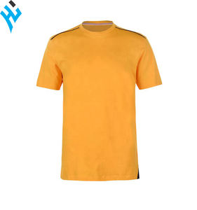 Camiseta de manga corta para hombre, Camiseta de punto de Color sólido con logotipo personalizado, camisetas de estilo informal transpirables de tela - Product Image 1