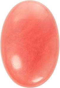 Pierre de palmier Jesper rouge - Cristal naturel Chakra Reiki poli Guérison Amour Pierre de poche ovale contre l'anxiété - Product Image 3