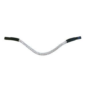 Alta calidad Durable Champagne Crystal Bridal Wear Browbands Elegant Horse Browbands Proveedor a granel - Product Image 1