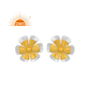 Boucles d'oreille pour femme, bijou fait à la main, en argent Sterling 925, motif Floral, accessoire pour fabrication de joaillerie - Product Image 1
