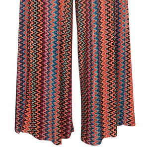 2026 Spring Custom Printed Anti-Static 100% Cotton High Quality Wide Leg Flat Flapper Trouser Ladies Plus Size Pajamas Elastic - Product Image 4