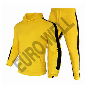 Venta al por mayor de alta calidad chándal ajustado para deportes y ropa de calle para correr con bajo MOQ elegante chándal de diseño apilado - Product Image 5