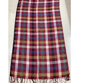 Summer Mini <b>Check</b> Design <b>Scarf</b> 100% Viscose Superfine Material - Product Image 1