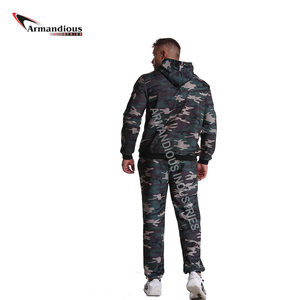 Autumn Men's Fashion Two-Piece Set Fleece Track Suit Hoodie & <b>Jogger</b> With Patchwork Design Printed Technics for Winter Use - Product Image 5
