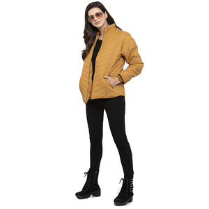 Chaquetas acolchadas de talla grande para mujer, chaquetas de invierno de tela de nailon con cremallera 2025, transpirables de gran tamaño a la moda - Product Image 6