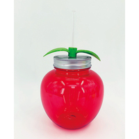 Bocaux en acrylique sans BPA de 450 ml avec couvercle - Utilisation en cuisine et en camping, lavables au lave-vaisselle, écologiques