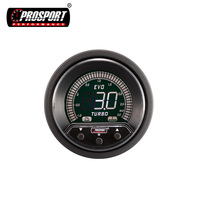 Pengukur Turbo Boost Digital LCD 52mm Baru dengan 4 Warna Tahan Air Universal untuk Penggunaan Mobil