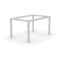 Ram Industrie TS50 - Cadre de table à manger moderne en aluminium 90x140 cm 50x50 mm pour cuisine, salon et chambre