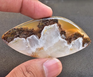 Scheelite Cabochon พลอยสีฟ้าแบบตุรกี,พลอยสีฟ้าคุณภาพสูงลายลูกไม้สีฟ้า Rhodochrosite - Product Image 3
