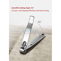 Cortauñas Individual de Acero Inoxidable de Nuevo Estilo para Uso en Dedos de Manos y Pies con Cuchillas Afiladas, Herramienta de Cuidado Personal