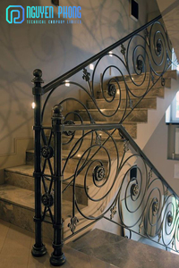 Yogotop — 15 — balustrade d'escalier d'intérieur en métal, balustrade de balcon en fer forgé, luxueux - Product Image 2