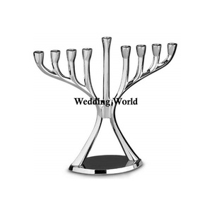 Support à bougies en laiton de qualité supérieure, fait main, écologique, luxueux, design unique, menorah, décoration d'intérieur, taille personnalisée, vente en gros - Product Image 4