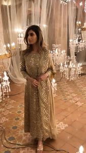 Haut LONG et élégant pour femmes, robe pantalon brodée avec des perles de verre de cristal, dba, idéal pour une tenue de soirée ou un mariage, @ 2022 - Product Image 2