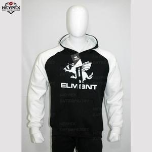 เสื้อกันหนาวมีฮู้ดสำหรับผู้ชายซิปหน้าฮิปฮอปพิมพ์ลาย400gsm พัฟกันน้ำกันหด - Product Image 5