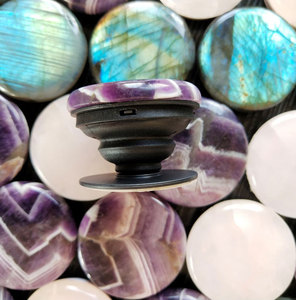 Améthyste naturel pour téléphone, 10g, vente en gros, ornée de cristaux d'améthyste pour bijoux, autocollants de alphabet pour téléphone portable - Product Image 5