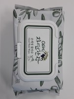 Lingette humide de corée, 1 pièce de lavage à la main d'olive naturelle, 72 feuilles de nettoyage de Surface, contient de l'éthanol légumes