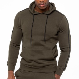 Pull à capuche en coton 100% doublé en tricot, nouvelle conception OEM, couleur unie, personnalisable, de haute qualité, vente en gros, manches longues - Product Image 3