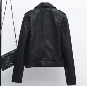 Chaquetas de cuero a la moda para mujer, rompevientos de invierno, nuevas - Product Image 2