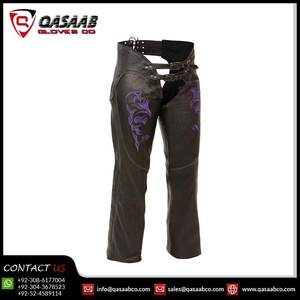 Pantalones de cuero de vaca para mujer, estampados personalizados, bordado, para montar en moto, carreras y motociclismo - Product Image 3