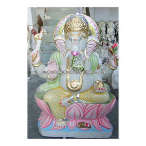 White Marble Handmade Ganesha Statue - Product Image 1
